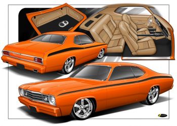 1975 Duster Rendering