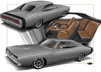1969 Charger Rendering