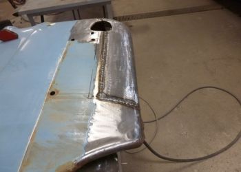 1953 Buick Roadmaster Rebuilding Bottoms of Outer Quarter panels