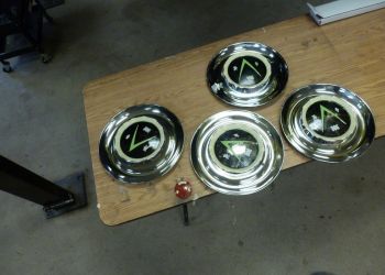 1953 Buick Roadmaster Reconditioning Wheel Caps