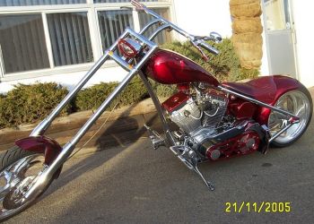 Hand Built Chopper Custom Candy Paint  Work