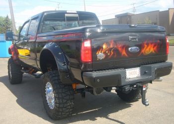 2009 Ford Harley F350 Super Duty Custom Paint Tailgate